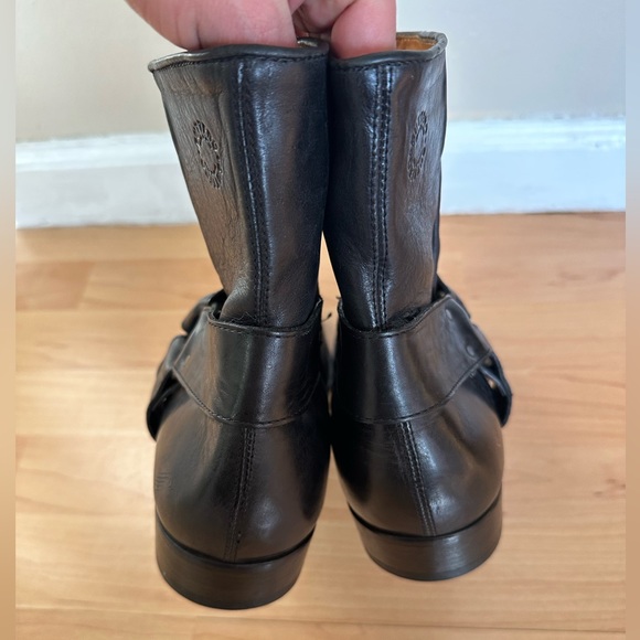 Like New Italian Leather Buttero Floyd Engineer Zip Boots Men’s Size 43 (US 10) - Picture 5 of 10